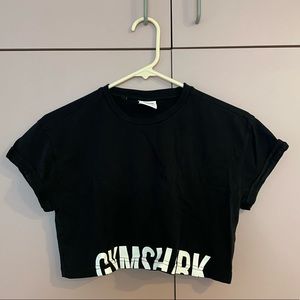 Gymshark Fraction Crop Top - Black (XS)